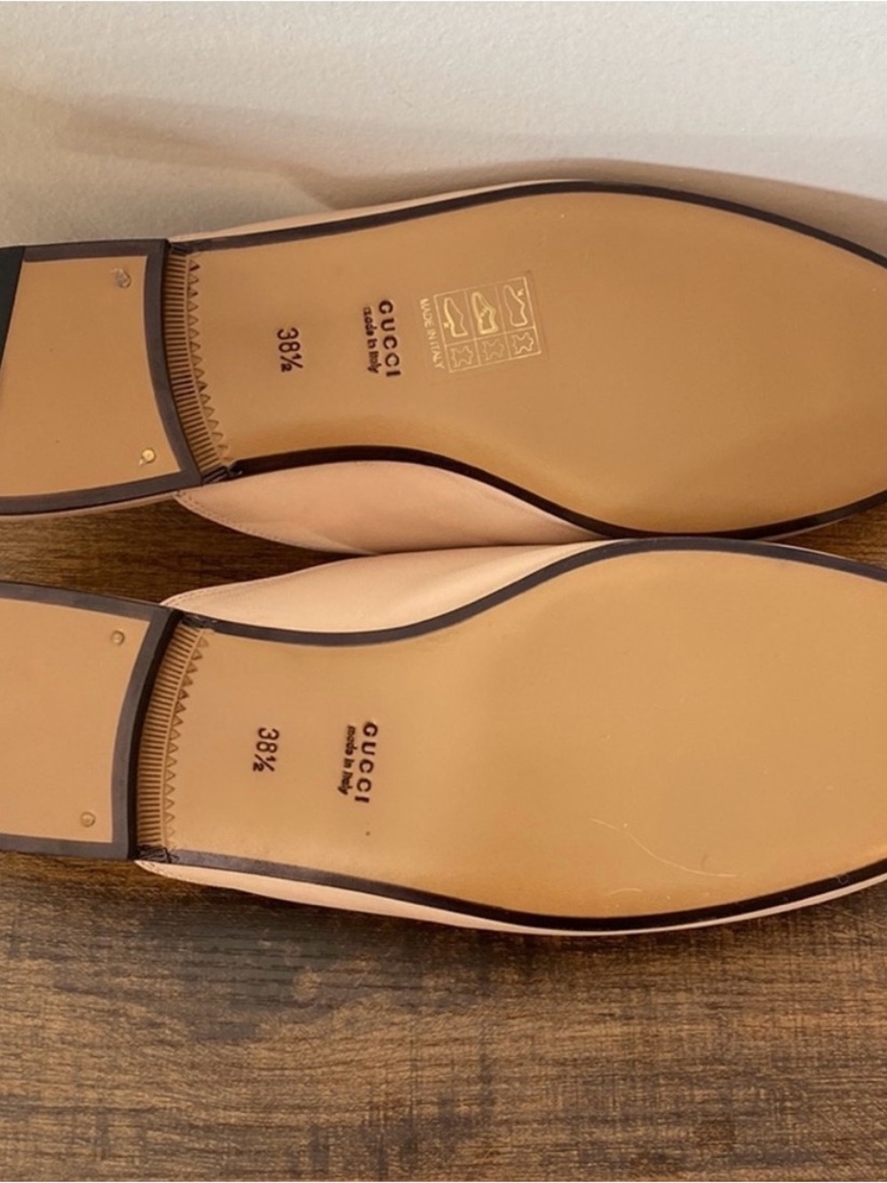 Gucci Blush Color Leather Horsebit Backless Mules Sz 38.5 New with Dustbag. - Picture 4 of 5